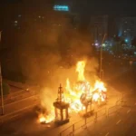 Se realizó la Cremá del monumento fallero en Mar del Plata