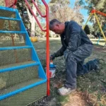 La plaza del barrio Reserva Forestal Las Margaritas recibió importantes mejoras