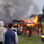 Dramático incendio en la madrugada: pérdidas totales en una vivienda de Los Zorzales