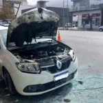 Se incendió un auto en Colón y Francia