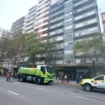 Incendio en pleno centro: bomberos trabajaron en Luro y San Luis