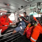 Dramática aeroevacuación en altamar por una emergencia médica