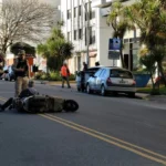 Accidente entre una moto y un auto provocó caos de tránsito en Libertad entre La Rioja y Catamarca