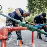 Se refuerza la limpieza y el mantenimiento en Plaza San Martín