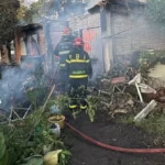 Jubilada sufrió quemaduras leves durante el incendio de su vivienda
