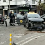 Choque en San Martín y San Juan: una nena fue asistida