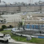 Comenzó en Las Toscas el armado del escenario para los Juegos Bonaerenses